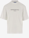 OFF-WHITE OFF-WHITE COTTON T-SHIRT WITH LOGO
