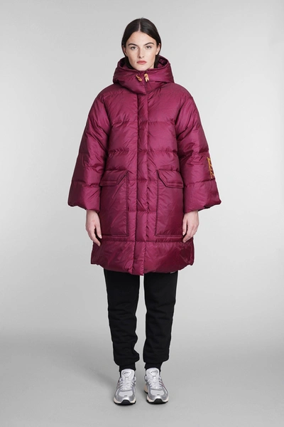 The North Face W 73  Parka Woman Down Jacket Garnet Size S Nylon, Polyester In Bordeaux