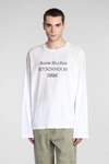 ACNE STUDIOS ACNE STUDIOS LOGO T-SHIRT T-SHIRT IN WHITE COTTON