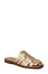 Sam Edelman Dina Fisherman Mule In Gold Quartz