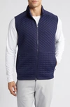 Peter Millar Orion Quilted Performance Vest In Navy