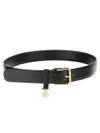 Dolce & Gabbana Timeless Black Leather Belt In Black