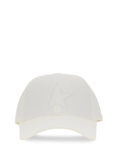 Golden Goose Baseball Cap In White