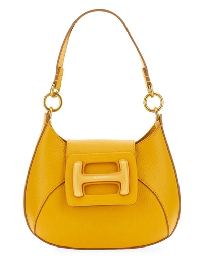 Hogan Hobo Bag "h" Mini In Yellow