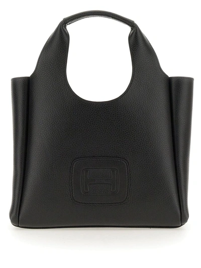 Hogan Shopping Bag "h" Small In Black