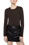 REBECCA MINKOFF BONNIE BACK CUTOUT KNIT TOP