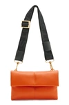 Allsaints Quilted Ezra Cross-body Bag In Pyrrole Orange