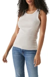 Michael Stars Paloma Cotton Tank Top In Cement