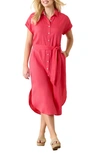 Tommy Bahama Tommy Bahaha Two Palms Linen Shirtdress In Paradise Pink