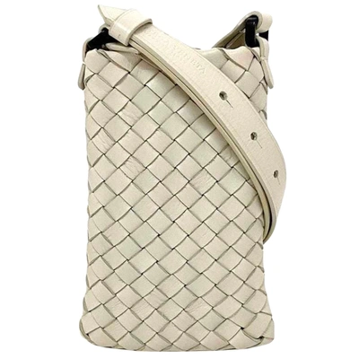 Bottega Veneta Intrecciato Beige Leather Shoulder Bag ()