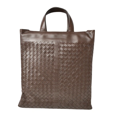 Bottega Veneta Intrecciato Brown Leather Tote Bag ()
