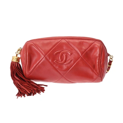 Pre-owned Chanel - Red Leather Shoulder Bag ()