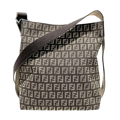 Fendi Brown Canvas Shopper Bag ()