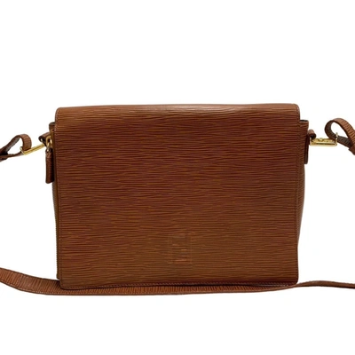 Fendi Brown Leather Shoulder Bag ()