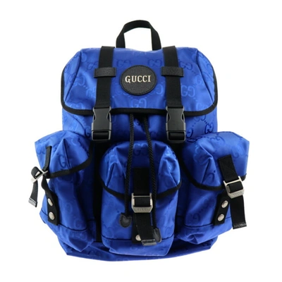 Gucci -- Blue Leather Backpack Bag ()