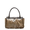 GUCCI GUCCI GG CRYSTAL BROWN CRYSTAL TOTE BAG (PRE-OWNED)