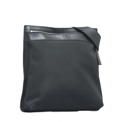 Gucci Navy Canvas Shoulder Bag ()