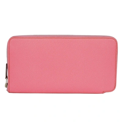 Hermes Hermès Azap Pink Leather Wallet  ()