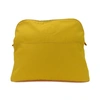 HERMES HERMÈS BOLIDE YELLOW CANVAS CLUTCH BAG (PRE-OWNED)