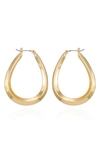 Vince Camuto Teardrop Hoop Earrings In Gold