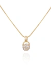 VINCE CAMUTO FIRE BALL CRYSTAL PENDANT NECKLACE