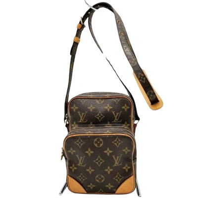 Pre-owned Louis Vuitton Amazone Brown Canvas Shoulder Bag ()