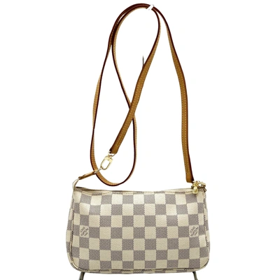 Pre-owned Louis Vuitton Pochette Accessoires Beige Canvas Shoulder Bag ()