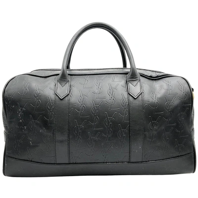 Saint Laurent Black Leather Travel Bag ()