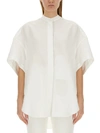 Stella Mccartney Oversize Shirt In Bianco