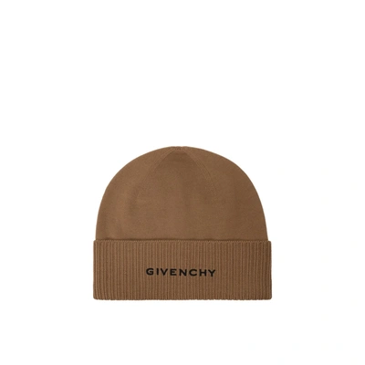 Givenchy Wool Logo Hat In Beige