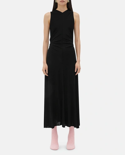 BOTTEGA VENETA BOTTEGA VENETA BLACK JERSEY EVENING DRESS CUT OUT BACK