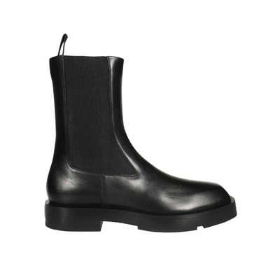 Givenchy Chelsea Leather Boots In Black