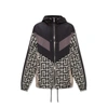 Balmain Nylon Monogram Jacket In Black