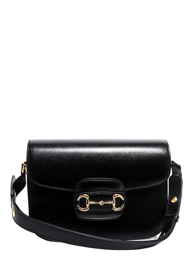 Gucci 1955 Horsebit Shoulder Bag In Black