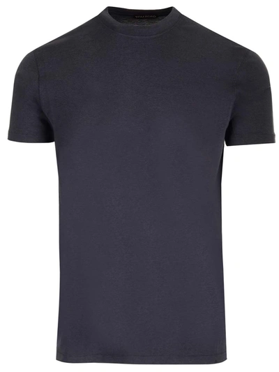 Tom Ford Strech T-shirt In Dark Blue