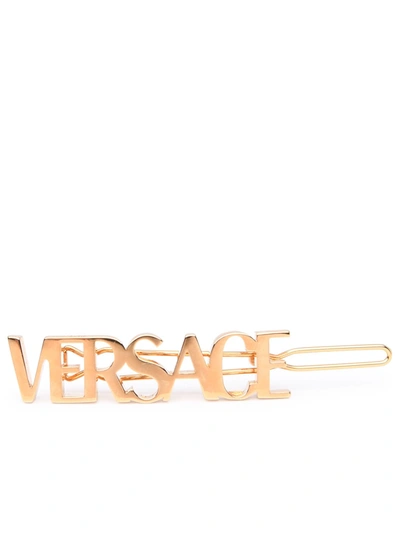 Versace Brass Clasp In Gold