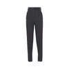 Prada High-waisted Tapered Trousers In Gray