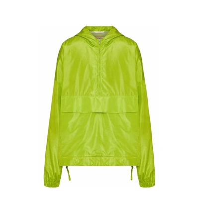 Valentino Oversized Anorak Neon Jacket In Green