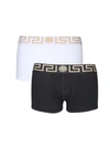 VERSACE VERSACE PACK OF TWO BOXER SHORTS WITH GREEK