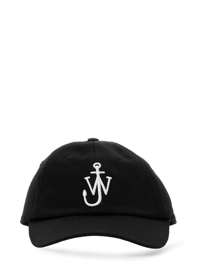 Jw Anderson J.w. Anderson Baseball Hat With Logo In Nero