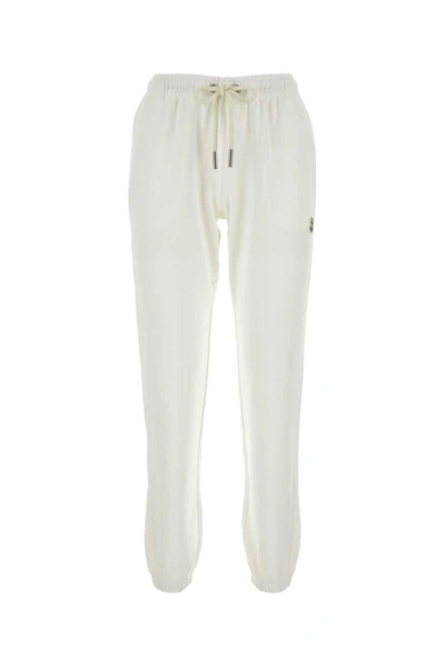 Moncler Logo Trackpants In White