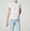 SPANX AIRESSENTIALS CAP SLEEVE CREW NECK TOP IN POWDER