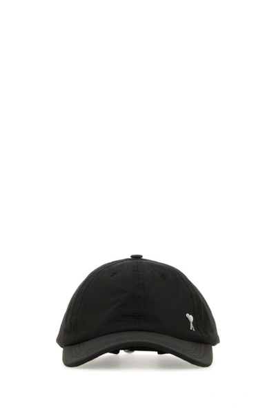 Ami Alexandre Mattiussi Ami Unisex Black Nylon Baseball Cap