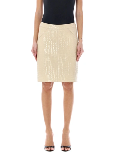 Tom Ford Midi Skirt In Neutrals