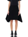 Jw Anderson J. W. Anderson Squared Hem Skirt In Black