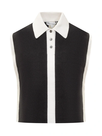 JW ANDERSON J.W. ANDERSON LAYERED CONTRAST POLO