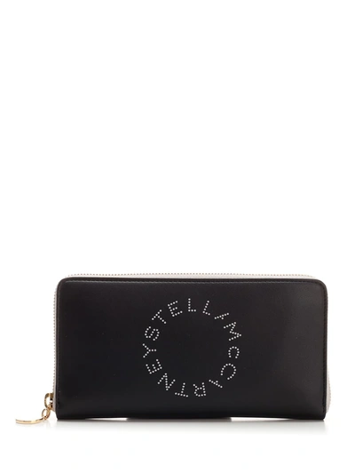 Stella Mccartney Alter Nappa Continental Wallet In Black