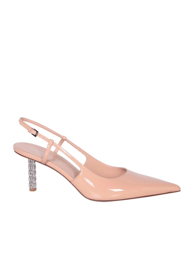 Givenchy G-cube Leather Pumps In Beige