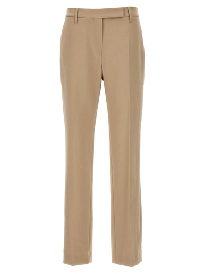 Brunello Cucinelli Cigarette Pants In Beige