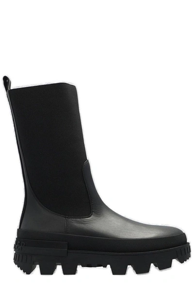 Moncler Neue Chelsea High Ankle Boots In Black